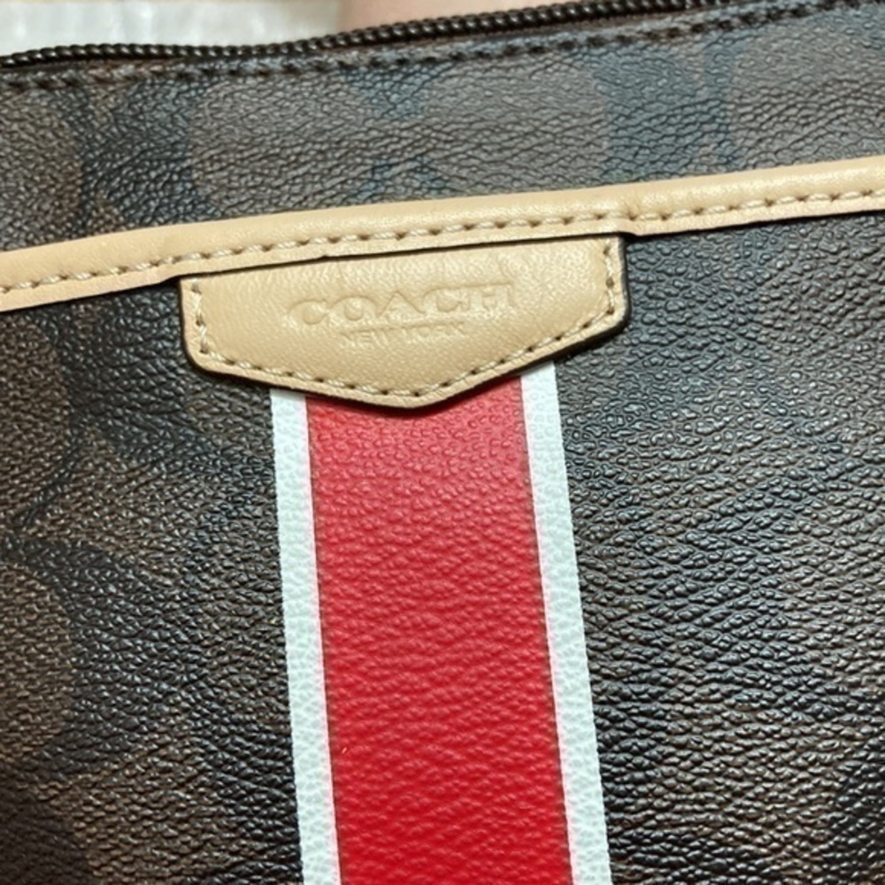 Coach signature brown black crossbody bag - Picture 6 of 11